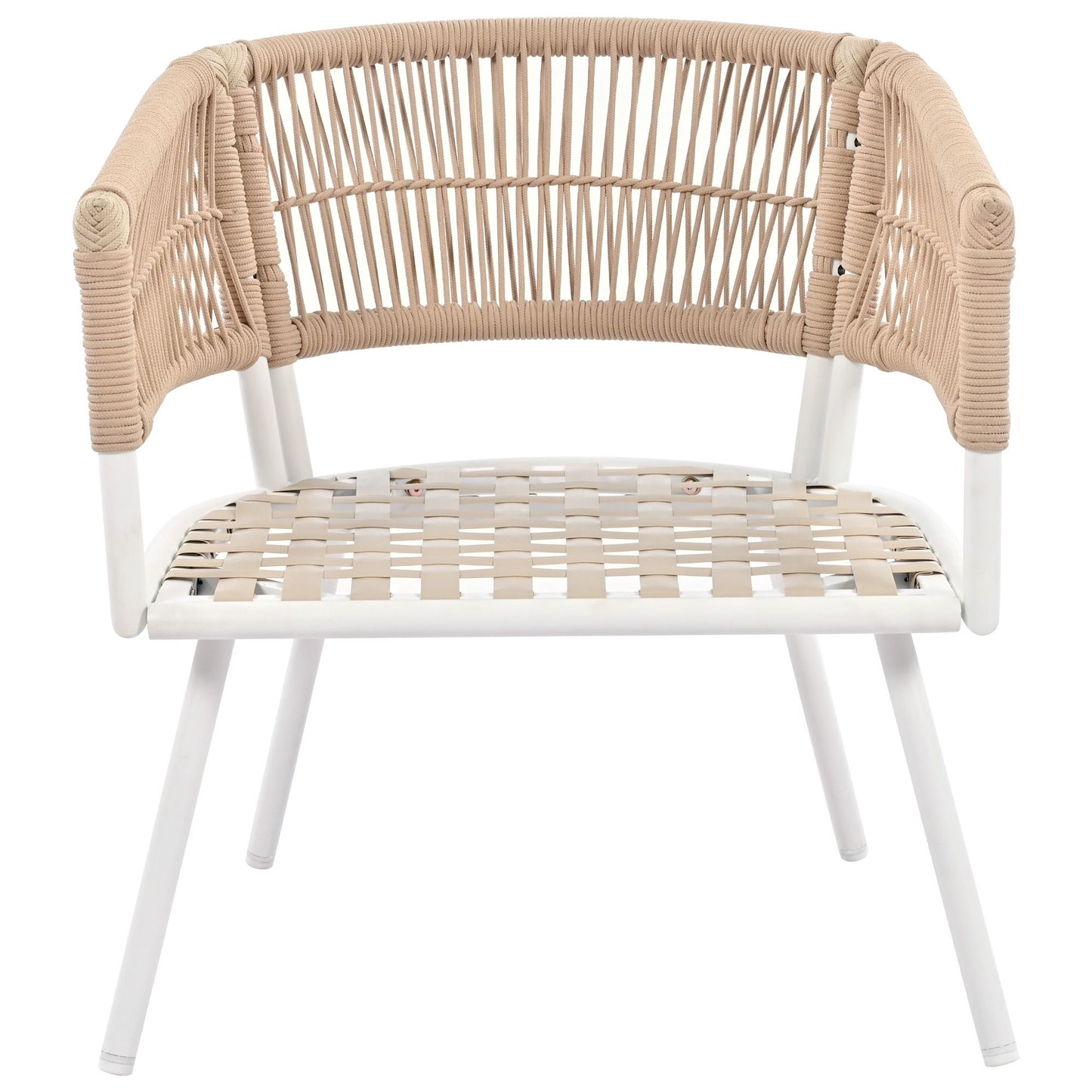 4-Piece Patio Furniture Set, Outdoor Furniture with Acacia Wood Table, Patio Conversation Set with Deep Seating & Thick Cushion for Backyard Porch Balcony - Discount Msrp