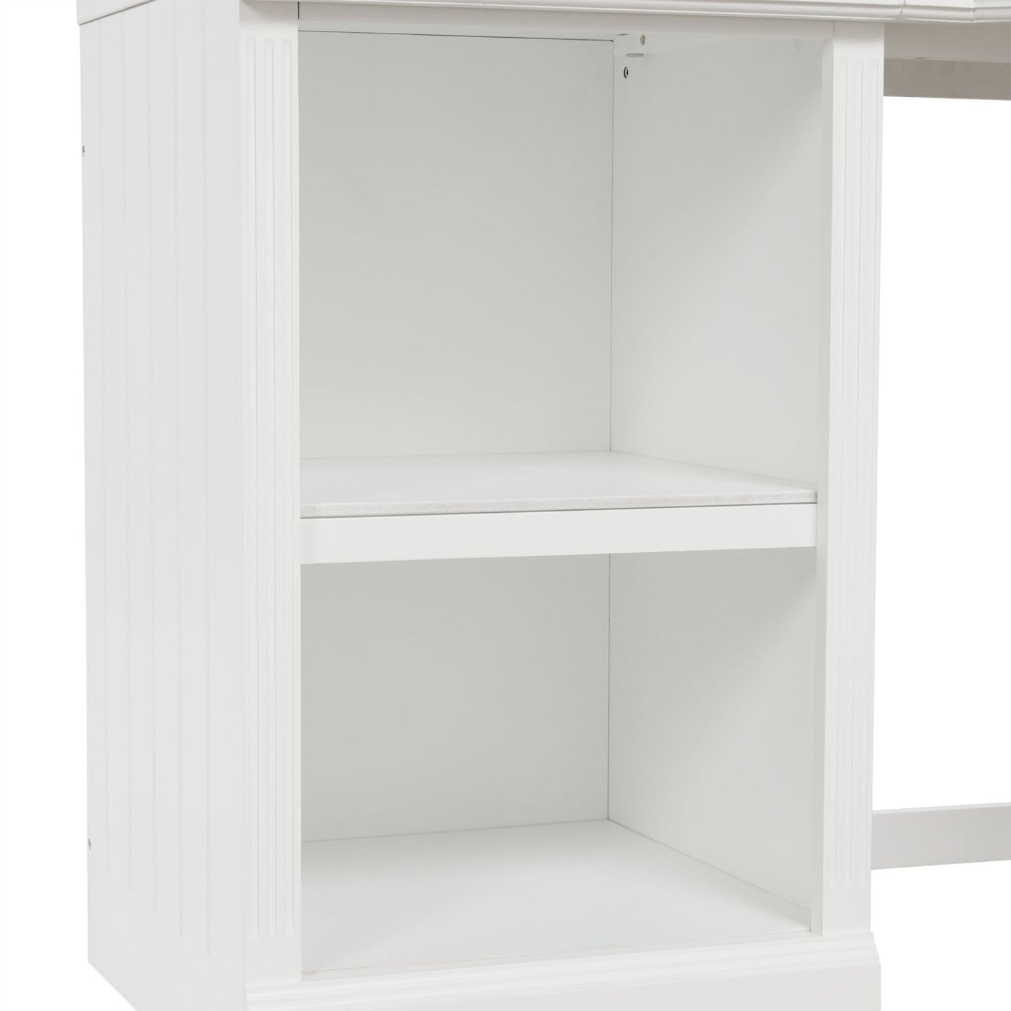 57.68" Modern L Shaped Executive Desk with 2 Storage Cabinets and 3 Drawers,Corner Writing Desk,Office Desk Furniture,Computer Desks with Depth Workstation for Home Office,Living room,White - Discount Msrp