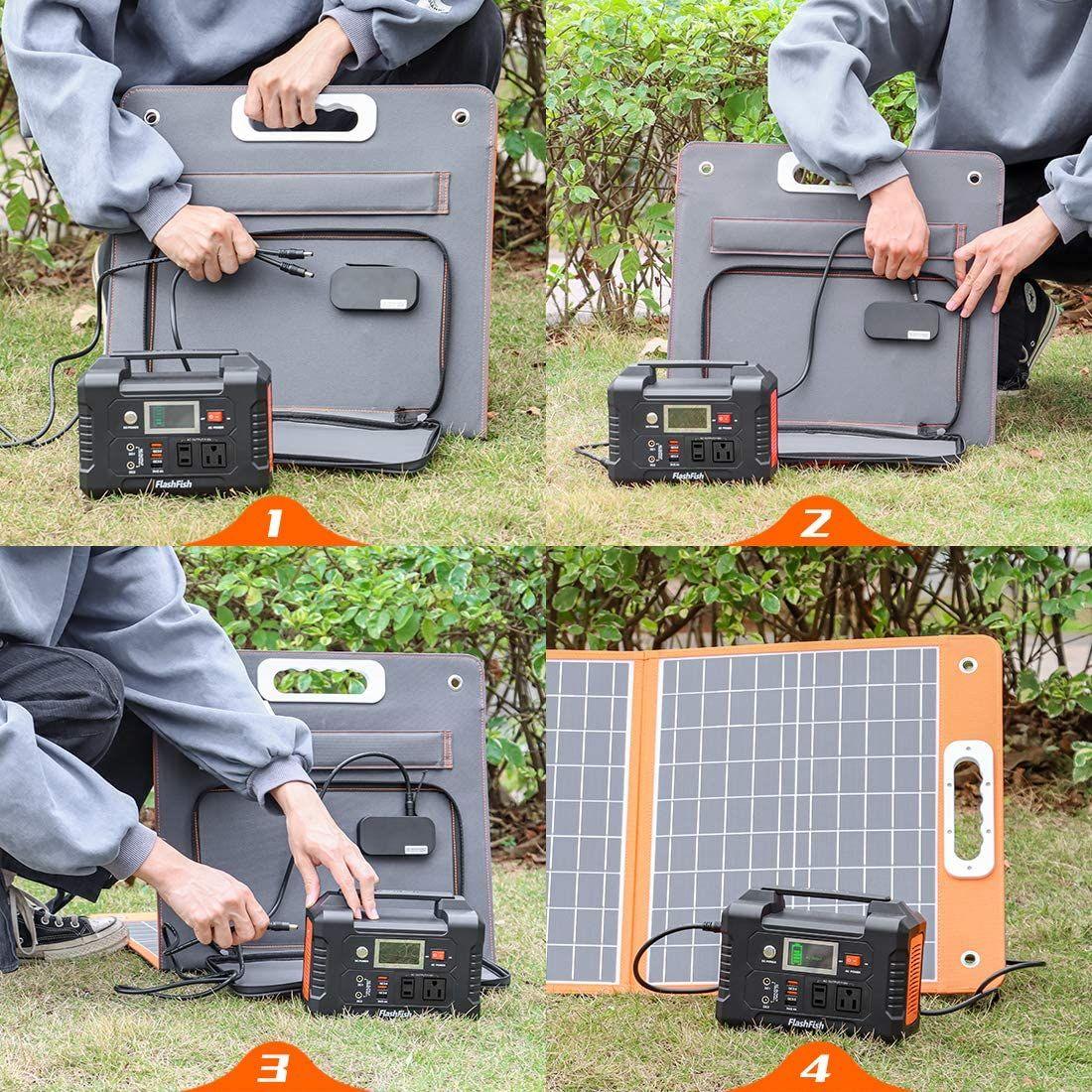 200W Portable Power Station, FlashFish 40800mAh Solar Generator with 110V AC Outlet/2 DC Ports/3 USB Ports, USB-C/QC3.0 for Phones, Tablets On Camping Van RV Road Trip - Discount Msrp