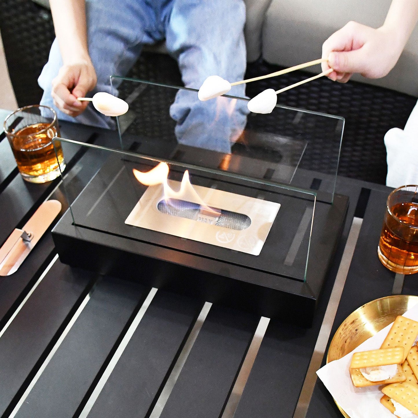 Tabletop Fire Pits,Portable Smokeless Bio Ethanol Fireplace - Discount Msrp