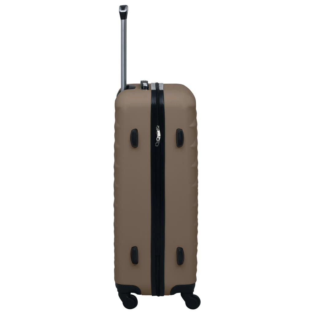 Hardcase Trolley Set 3 pcs Brown ABS - Discount Msrp