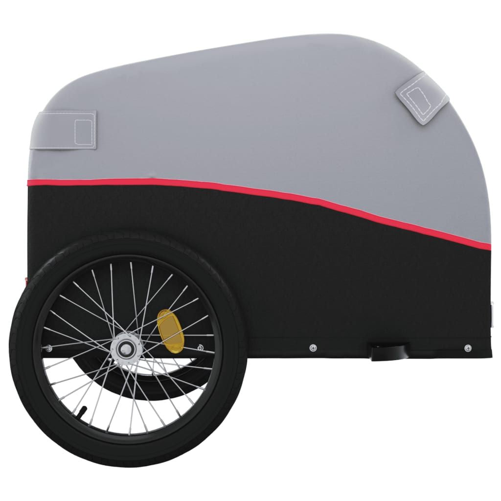 Bike Trailer Black and Red 99.2 lb Iron - Discount Msrp