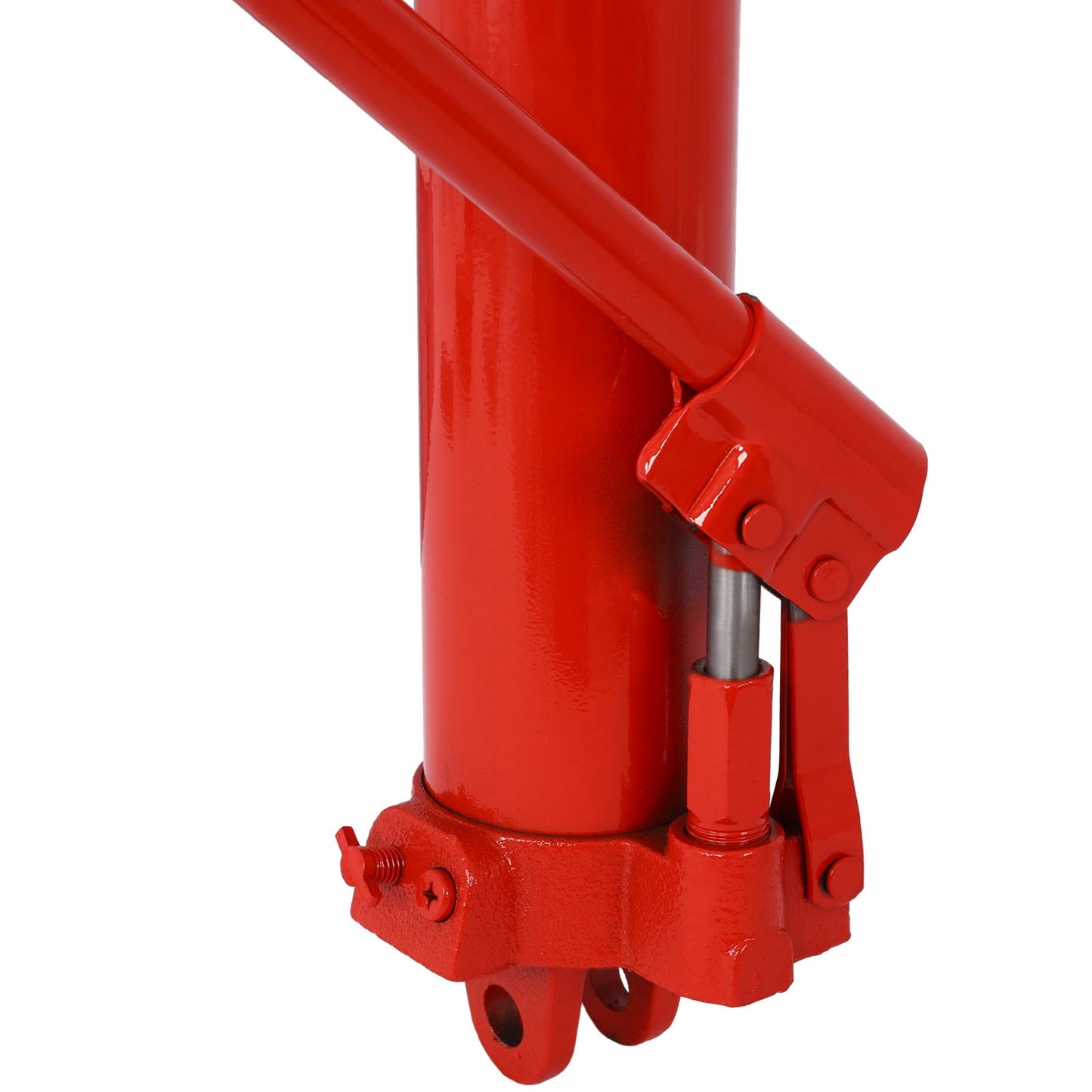 Hydraulic Long Ram Jack with Single Piston Pump and Clevis Base (Fits: Garage/Shop Cranes, Engine Hoists, and More): 8 Ton (16,000 lb) Capacity, Red - Discount Msrp