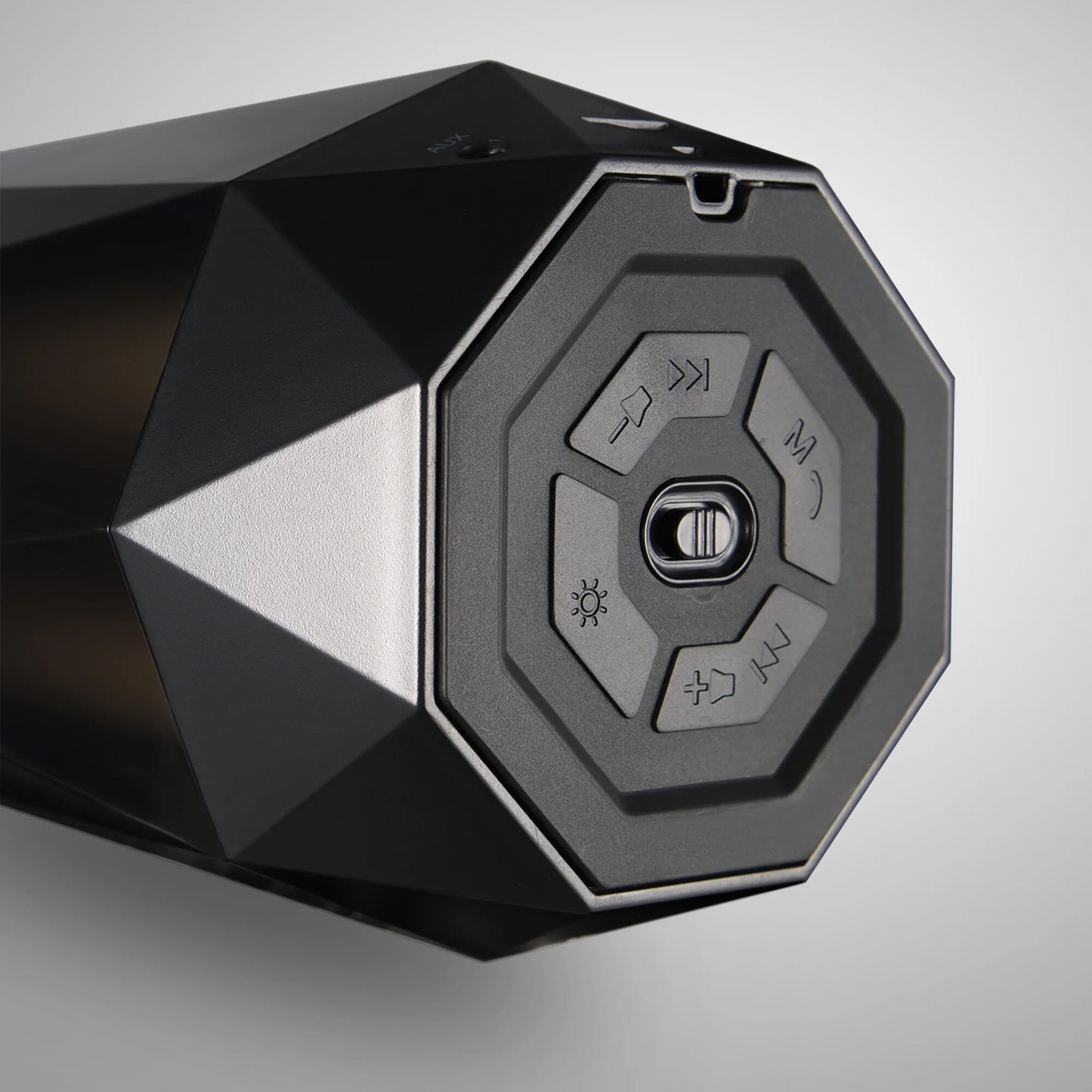 7-in Portable Wireless Bluetooth Speaker RGB LED Lights Loud Powerful Sound, CF012, Black - Discount Msrp