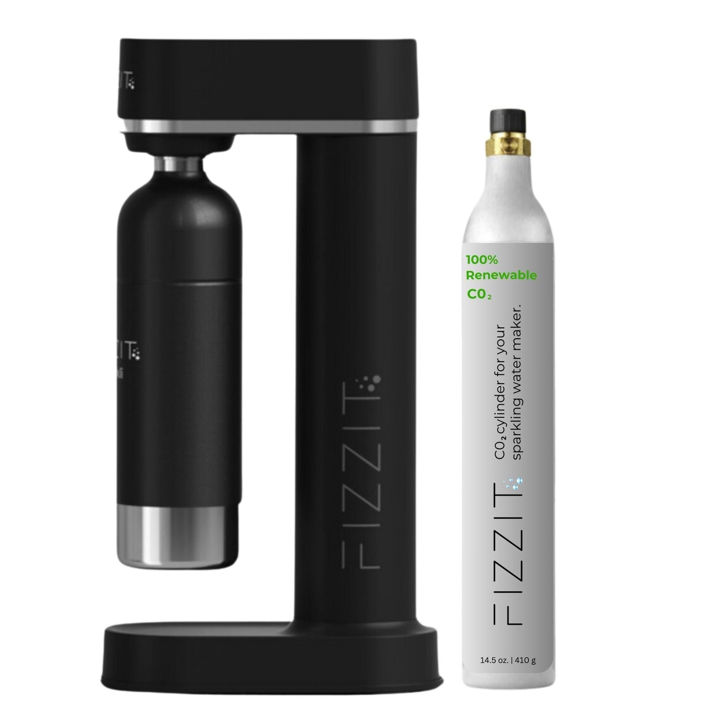 FIZZIT™ Spärklï Carbonated Water Soda Maker with Stainless Steel Bottle – Eco-Friendly, Dishwasher Bottles - Sparkling Water Maker - Discount Msrp