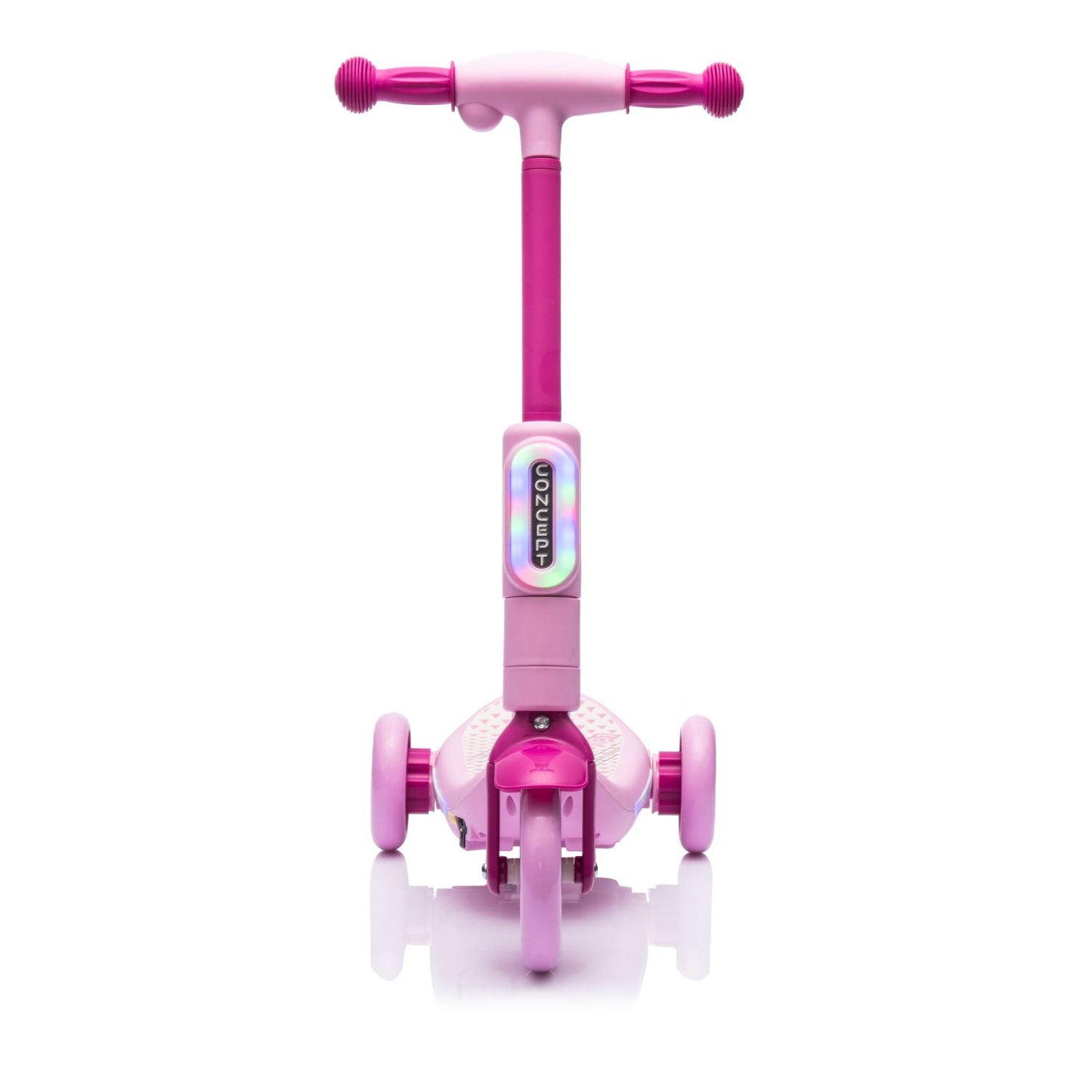 2in1 Kids Ride On Three-Wheel Electric Scooter,Tail Color Lights W/Spray,Wider Pedal,PU Wheels For Effective Floor Protection,Independent Light Switch With Music,One Button Acceleration For Kids 3+ - Discount Msrp