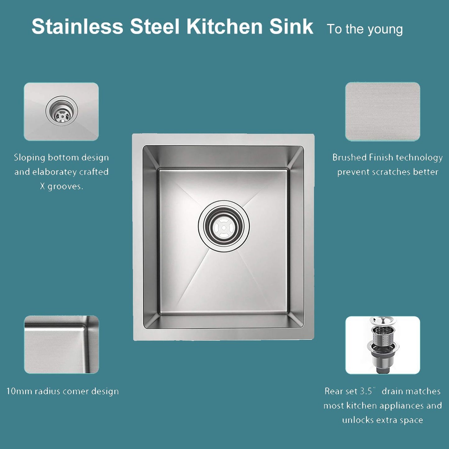 Undermount Sink; 27" x 18" Single Bowl Kitchen Sink - Discount Msrp
