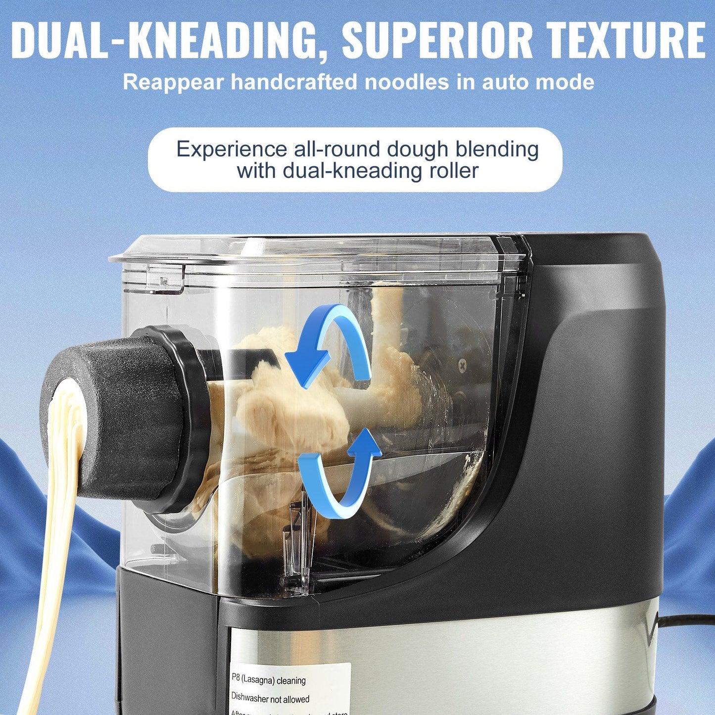 Electric Pasta Maker Automatic Noodle Making Machine with 8 Pasta Shape - Discount Msrp