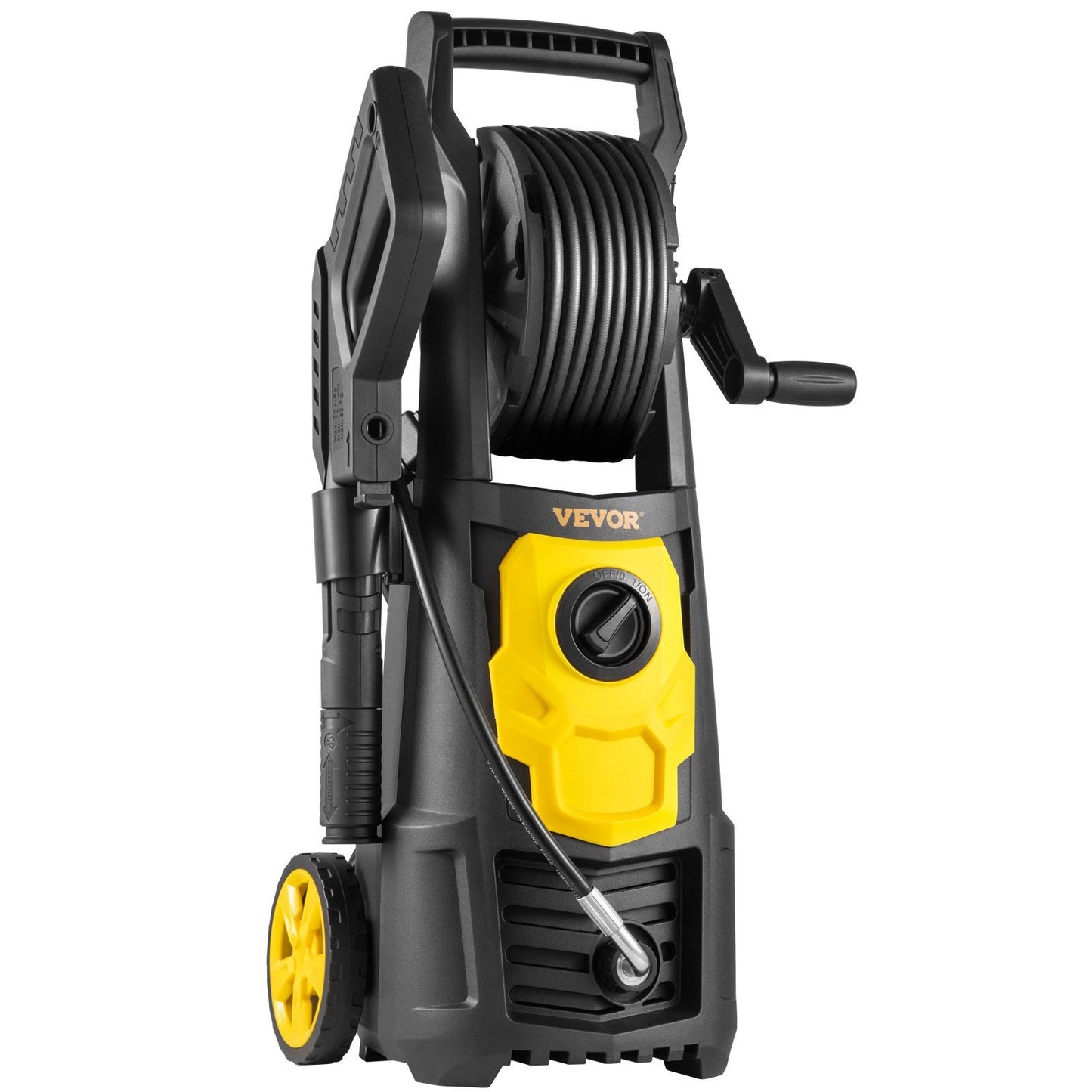 VEVOR Electric Pressure Washer, 2000 PSI, Max 1.65 GPM Power Washer w/ 30 ft Hose & Reel, 5 Quick Connect Nozzles, Foam Cannon, Portable to Clean Patios, Cars, Fences, Driveways, ETL Listed - Discount Msrp