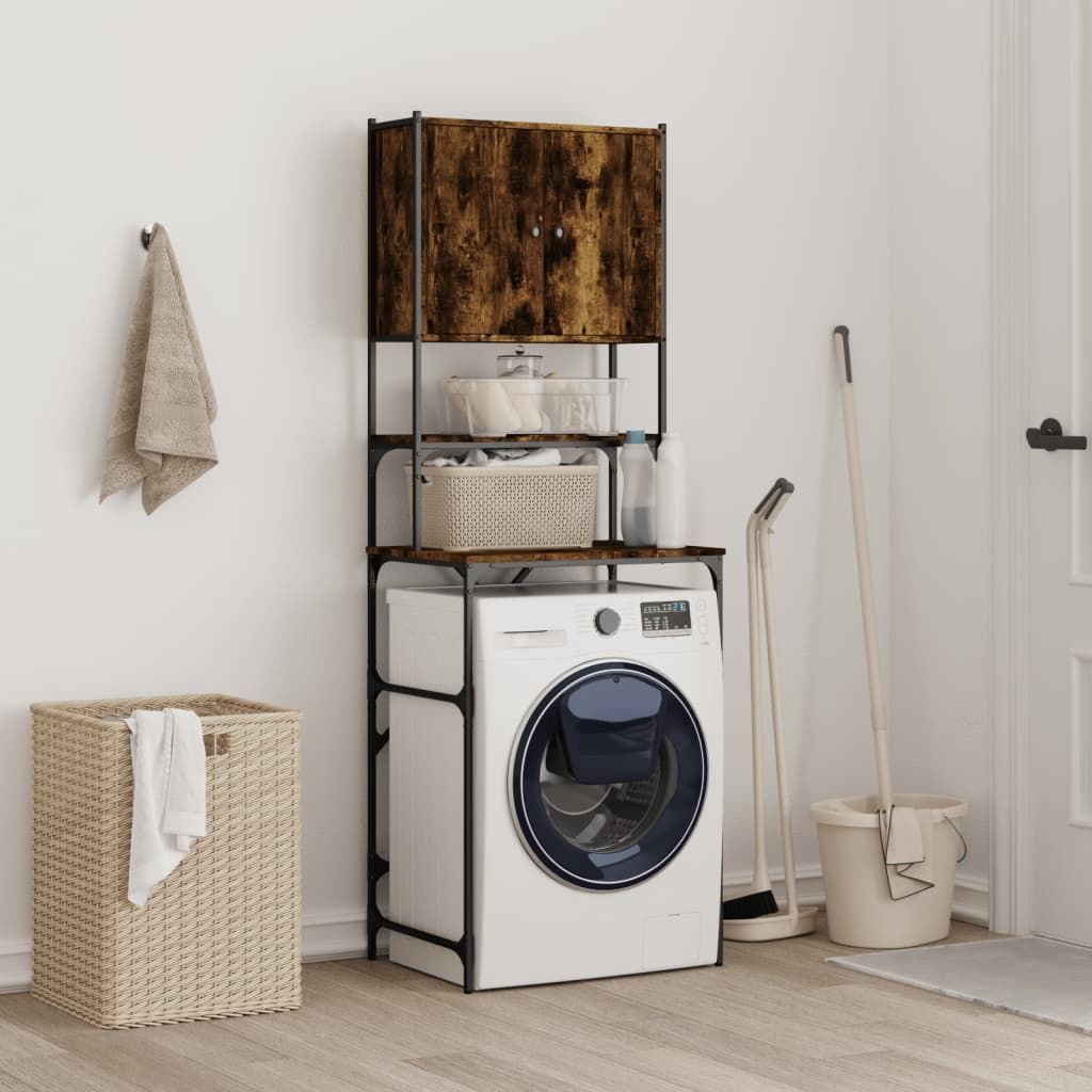 Washing Machine Cabinet Smoked Oak 26.8"x19.1"x76.4" - Discount Msrp