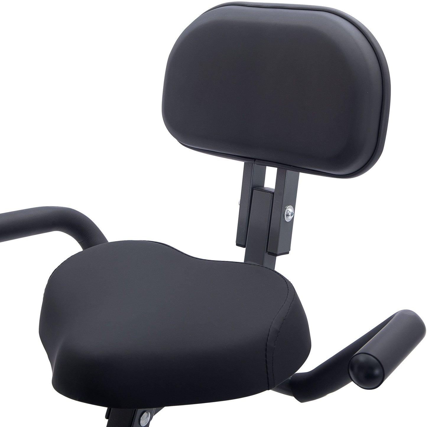 Folding Exercise Bike, Fitness Upright and Recumbent X-Bike with 16-Level Adjustable Resistance, Arm Bands and Backrest - Discount Msrp