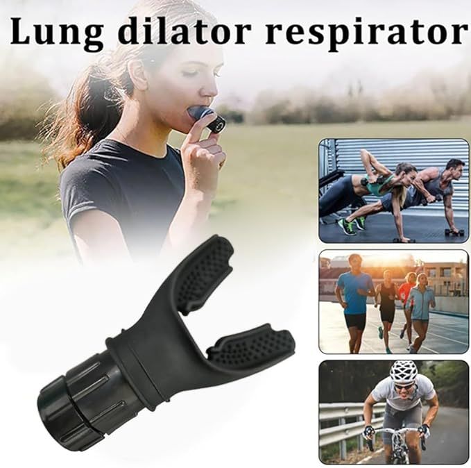 Breathing Trainer Lung Respirator Fitness Equipment - Adjustable Resistance For Respiratory Muscle Training, Reduce Shortness Of Breath - Discount Msrp