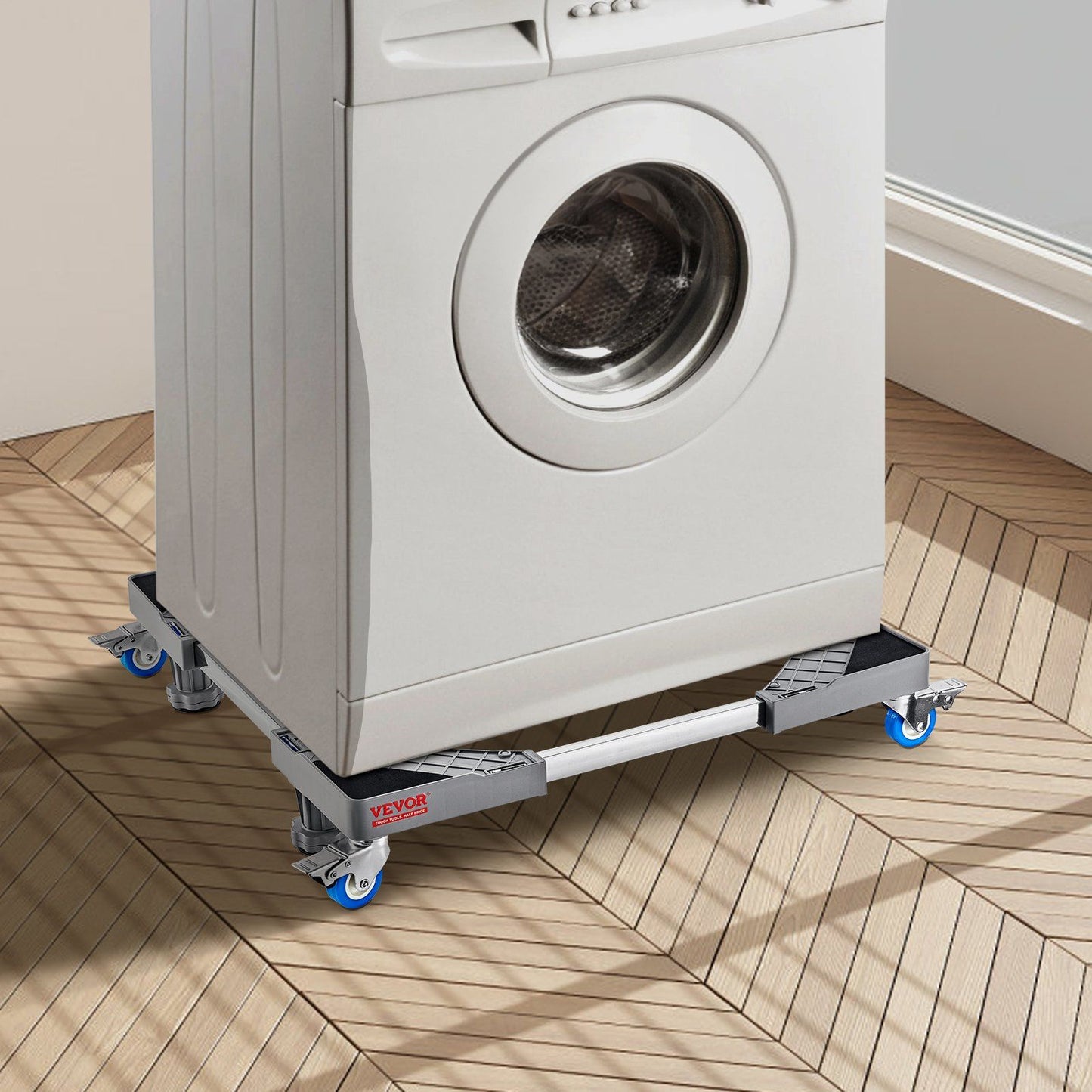 VEVOR Mini Fridge Stand, 400 lbs Load, 4 Strong Feet, 4 Locking Swivel Wheels, Washer and Dryer Pedestal, Multi-Functional Adjustable Base for Washing Machine, and Refrigerator, Universal Mobile Base - Discount Msrp