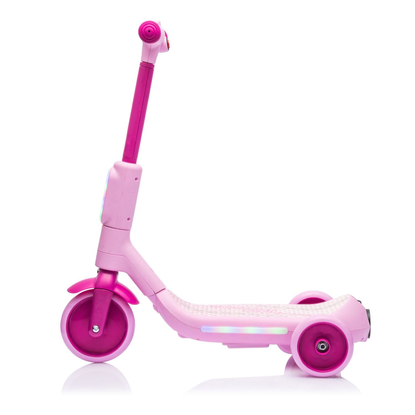 2in1 Kids Ride On Three-Wheel Electric Scooter,Tail Color Lights W/Spray,Wider Pedal,PU Wheels For Effective Floor Protection,Independent Light Switch With Music,One Button Acceleration For Kids 3+ - Discount Msrp