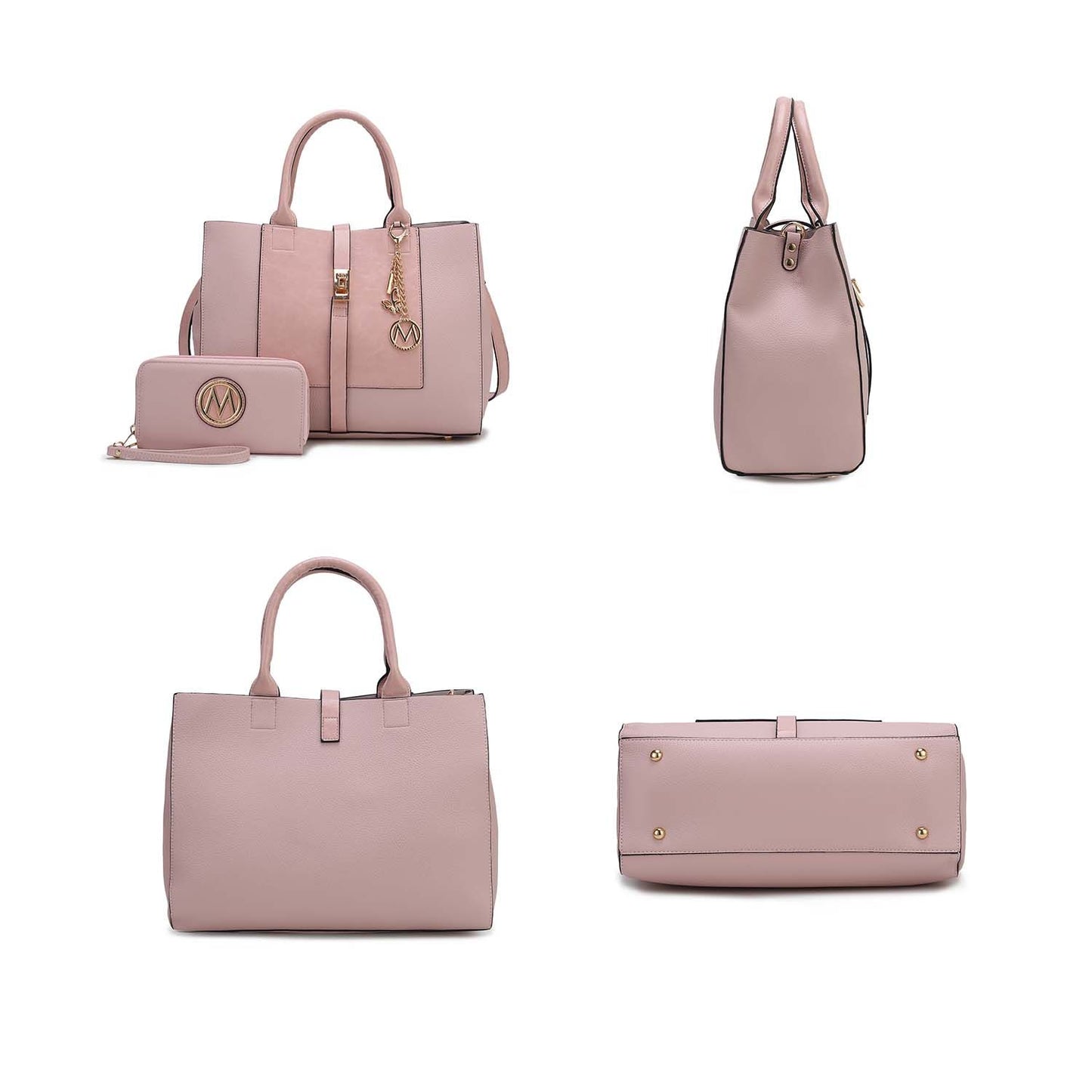 MKF Collection Yola Satchel Bag with Wallet Vegan Leather Women by Mia K - Discount Msrp