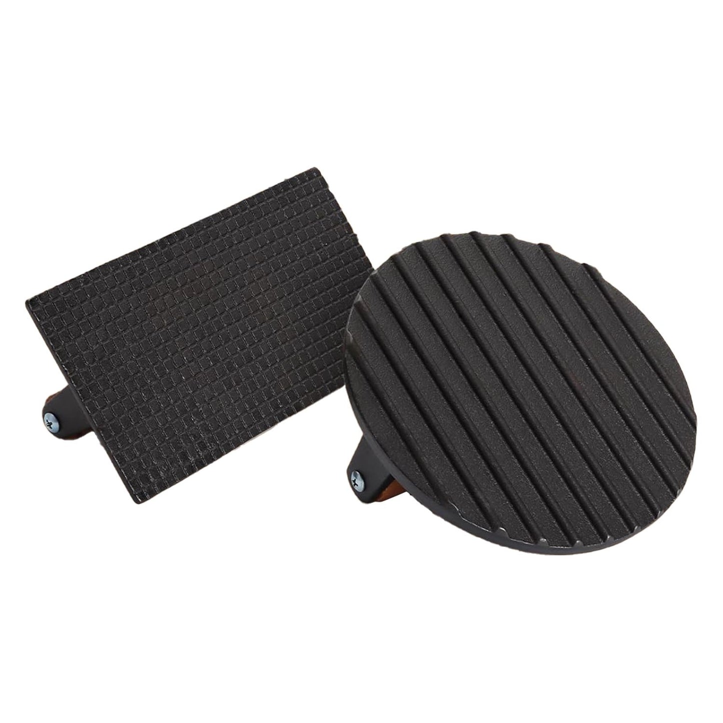 2Pcs Cast Iron Grill Press Pre-Seasoned Steak Weights Smash Burger Press Bacon Meat Smasher with Wood Handle 7in Round & 8.2x4.25in Rectangular Grill Press - Discount Msrp