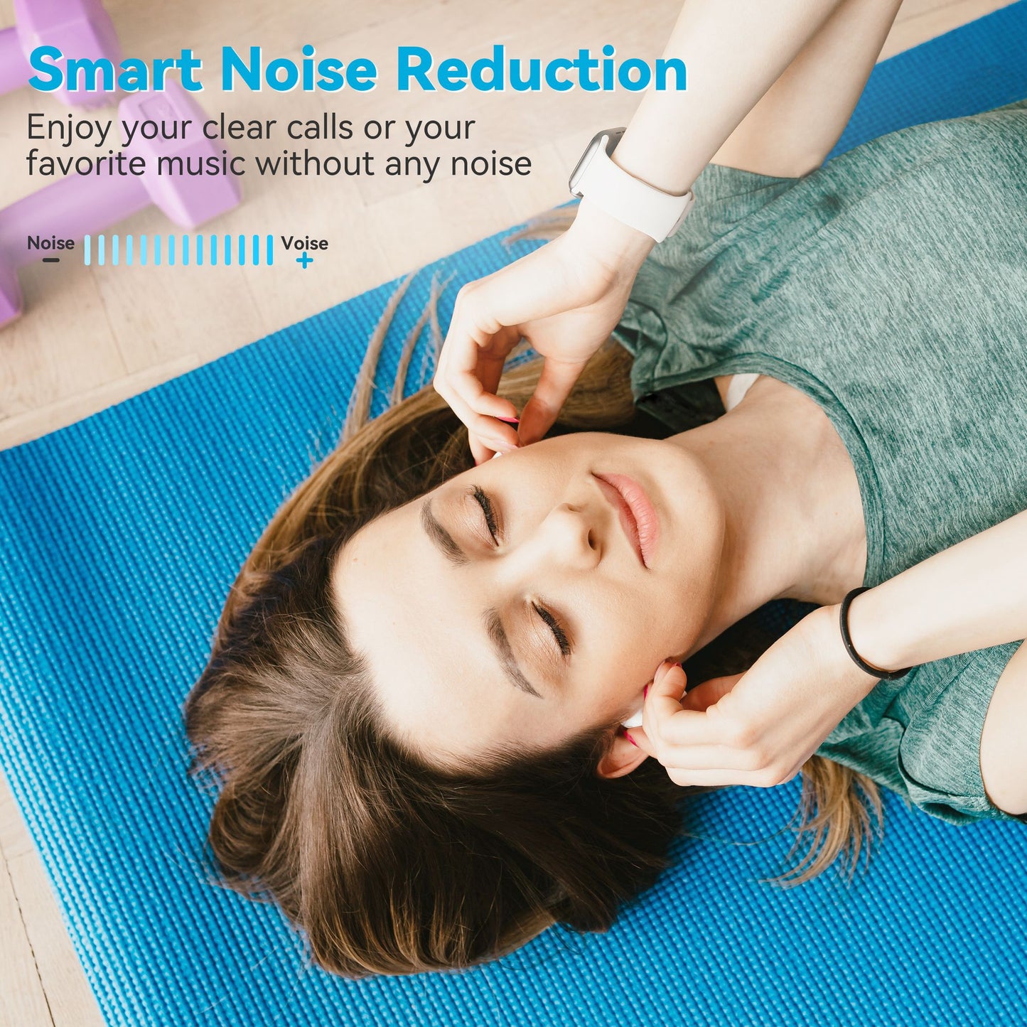 Smilism TWS Wireless Earbuds 5.0, 14.2mm HIFI Speaker Super mini design Touch Control in-Ear Headphones with Noise Reduction, Hi-Fi Stereo Audio, 15hours Type-C Quick Charging Case Waterproof - Discount Msrp