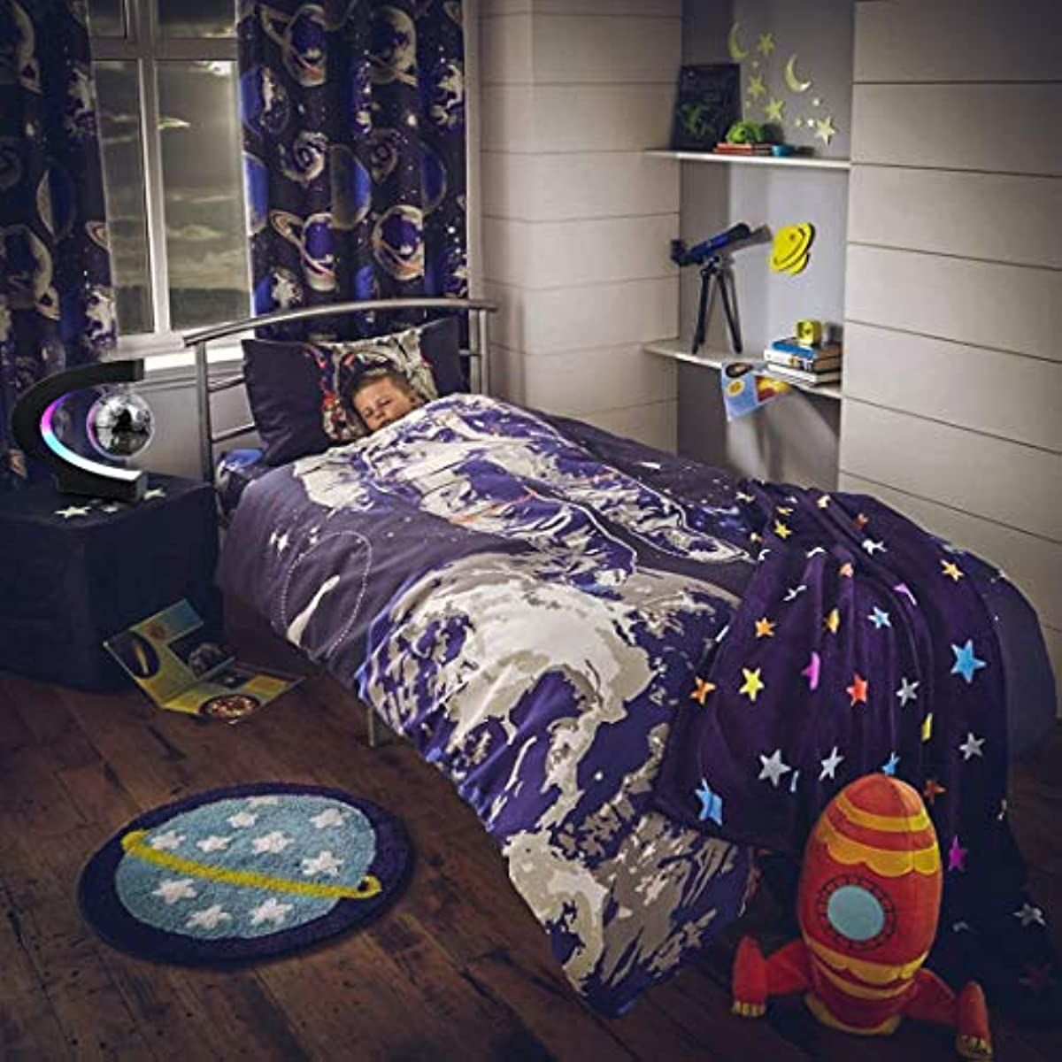 Magnetic Levitating Globe with LED Light; Cool Tech Gift for Men Father Boys; Birthday Gifts for Kids; Floating Globes World Desk Gadget Decor in Office Home/Display Frame Stand - Discount Msrp