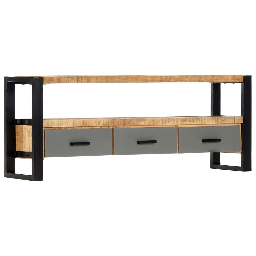 TV Stand 51.2"x11.8"x19.7" Solid Wood Mango - Discount Msrp
