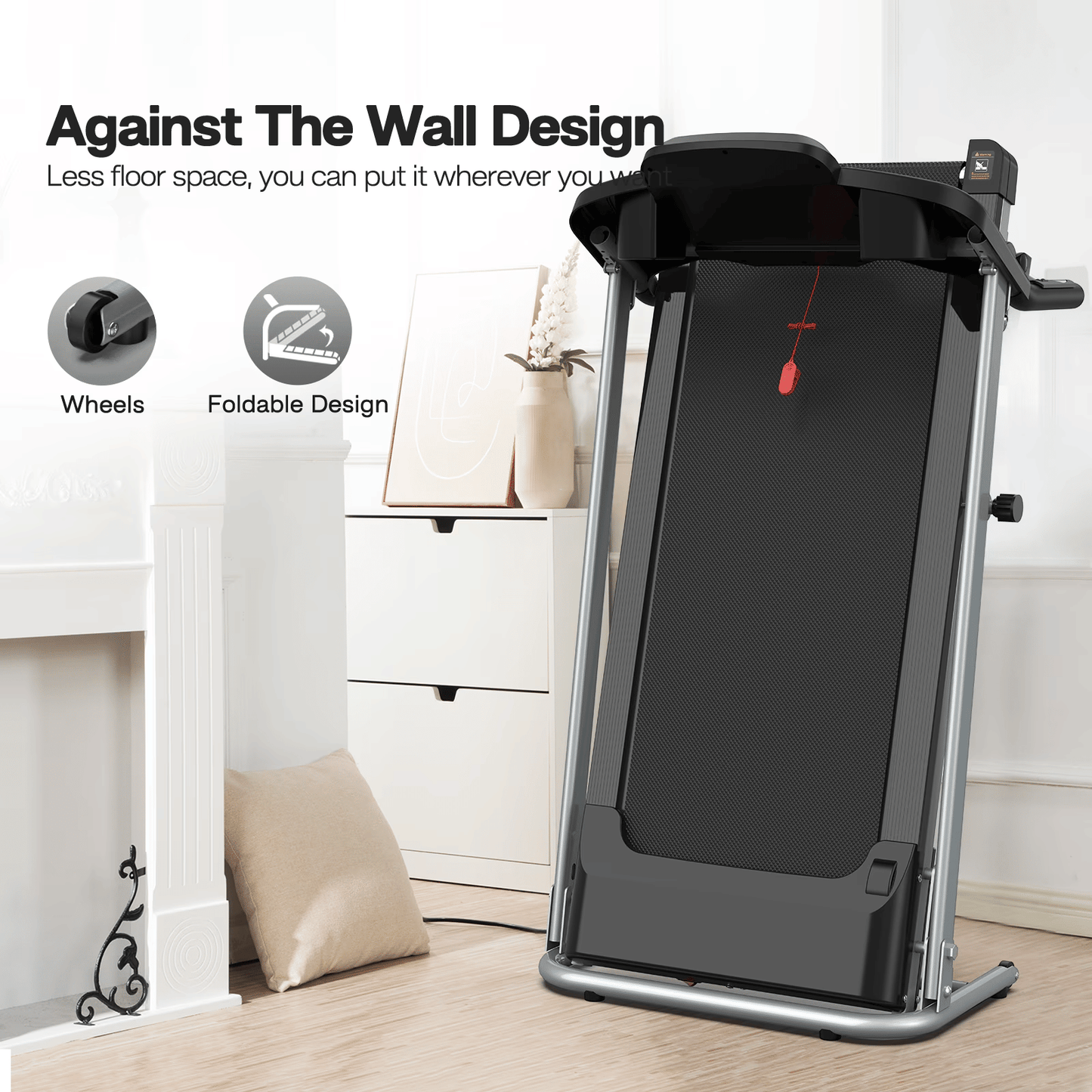 Home Folding Treadmill With Pulse Sensor - Discount Msrp