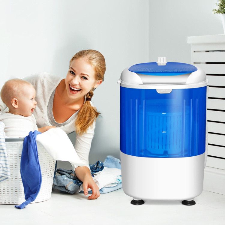 5.5 lbs Portable Semi Auto Washing Machine for Small Space - Discount Msrp