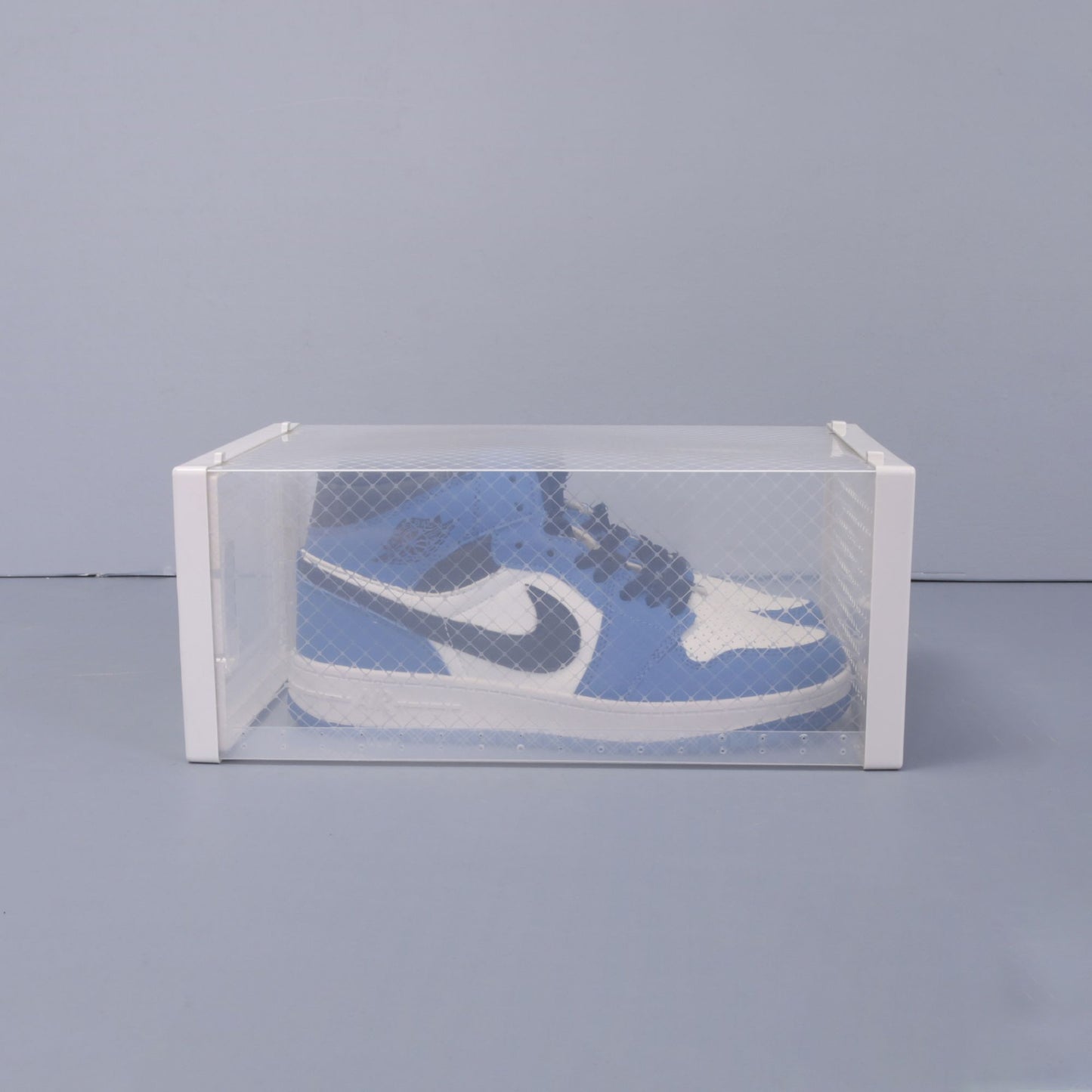 Set of 12 Stackable Clear Plastic Transparent Shoe Storage Box in Home - Discount Msrp