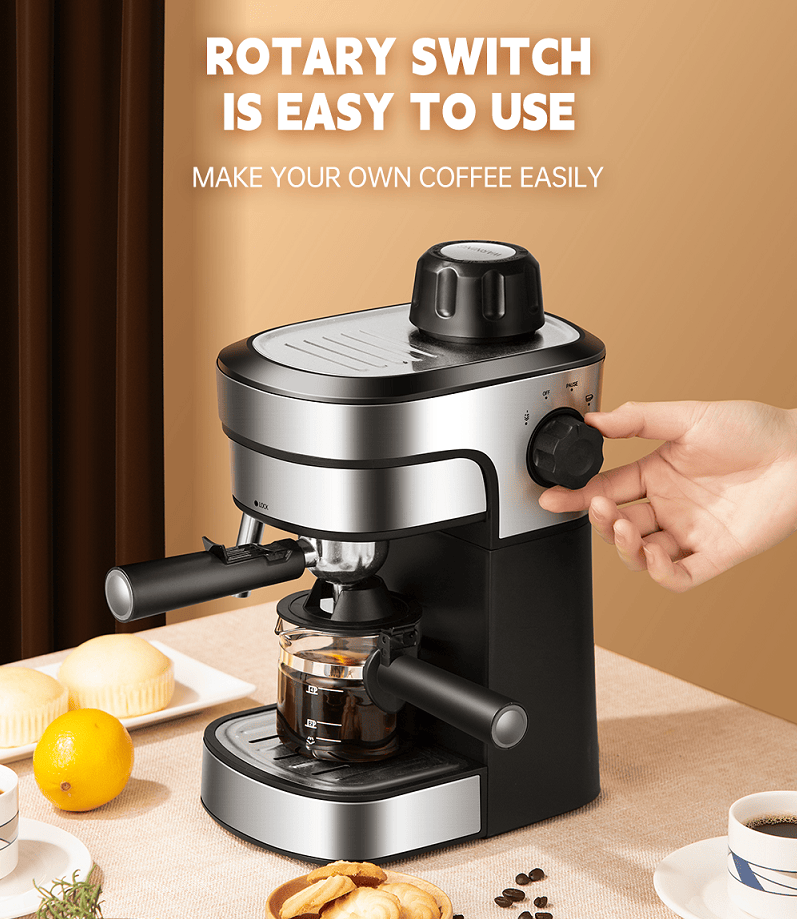 PSCM6910 Semiautomatic high-pressure steam integrated coffee machine Semiautomatic coffee machine espresso coffee extraction steam milk foaming - Discount Msrp
