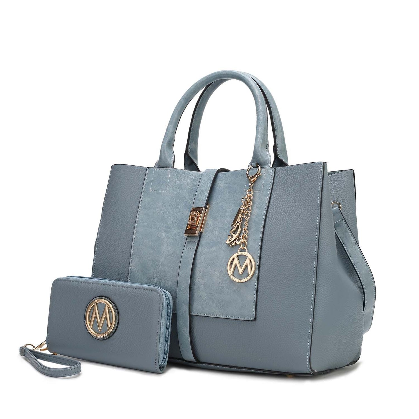 MKF Collection Yola Satchel Bag with Wallet Vegan Leather Women by Mia K - Discount Msrp