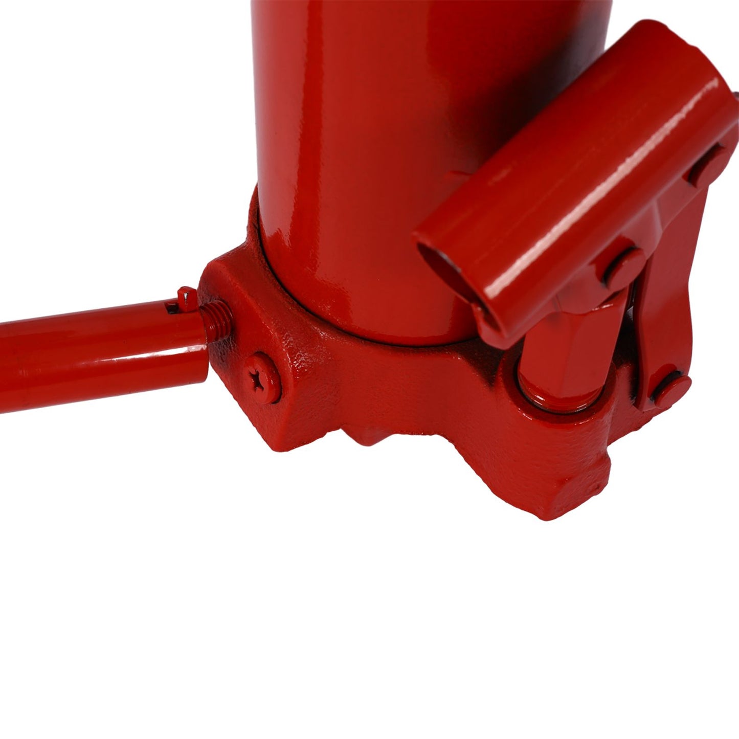 Hydraulic Long Ram Jack with Single Piston Pump and Clevis Base (Fits: Garage/Shop Cranes, Engine Hoists, and More): 8 Ton (16,000 lb) Capacity, Red - Discount Msrp