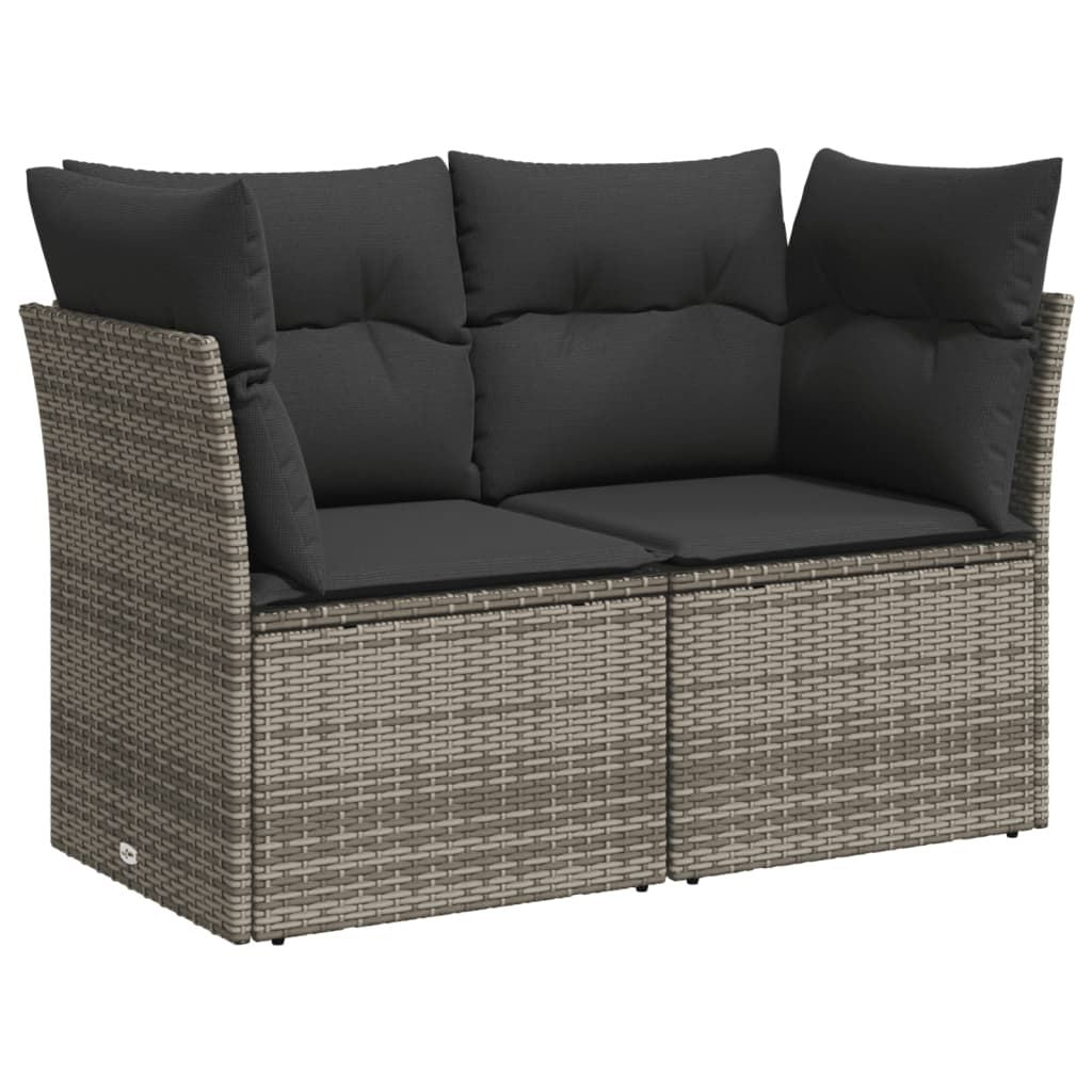 Garden Sofa Set Grey PE rattan 10 Piece Modular Garden Sofa Set - Discount Msrp