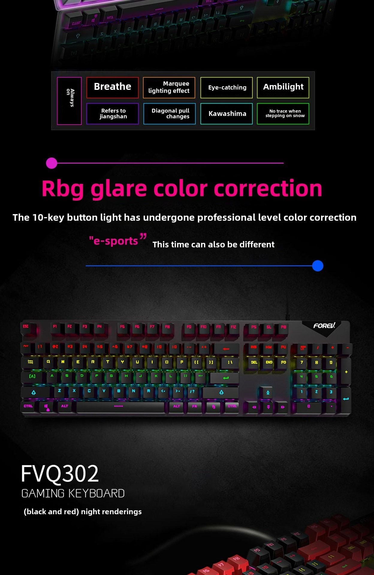 Wired Mechanical KeyboardGaming KeyboardMechanical KeyboardLuminous BacklightPlug and PlayGreen Axis Mechanical Keyboard - Discount Msrp