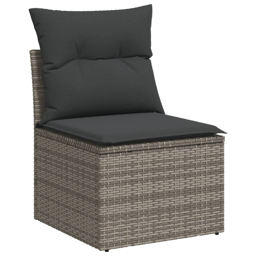 Garden Sofa Set Grey PE rattan 10 Piece Modular Garden Sofa Set - Discount Msrp