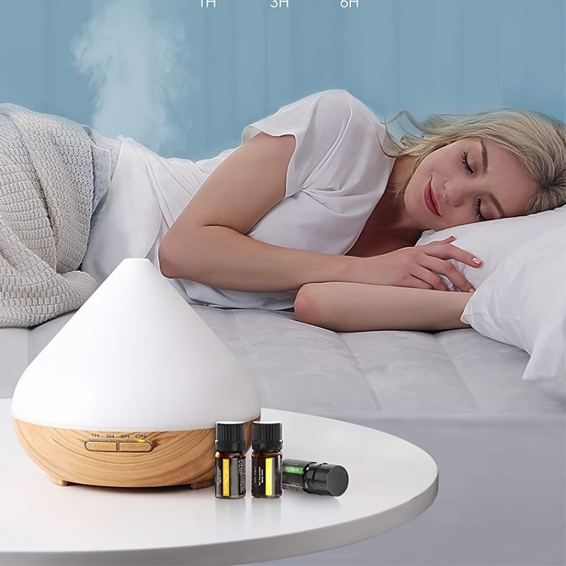 1pc Essential Oil Diffuser; Essential Oil Aromatherapy Diffuser Cool Mist Humidifier With 7 Color Lights For Home Office - Discount Msrp