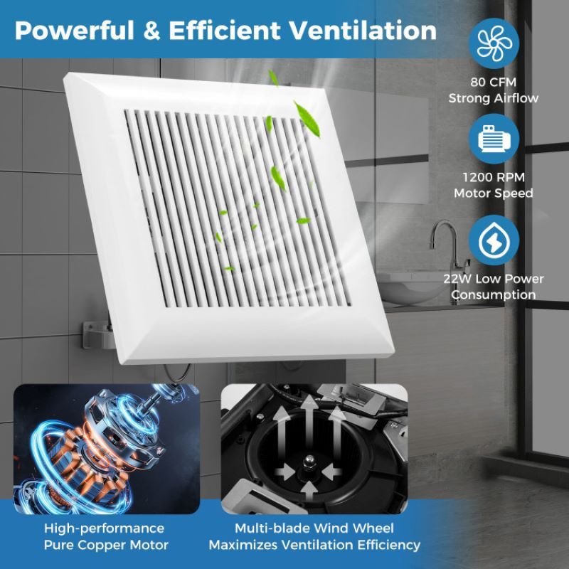 Ceiling Mount Bathroom Fan for Household - Discount Msrp
