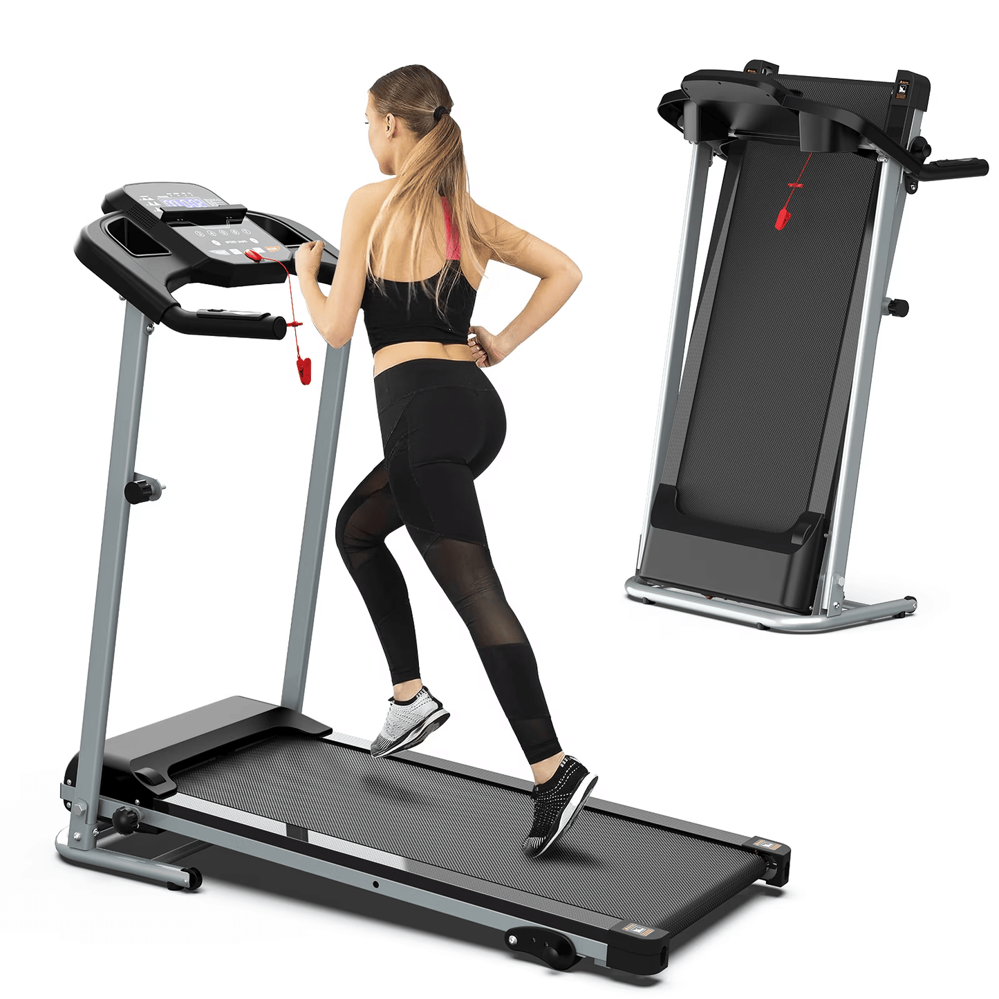 Home Folding Treadmill With Pulse Sensor - Discount Msrp