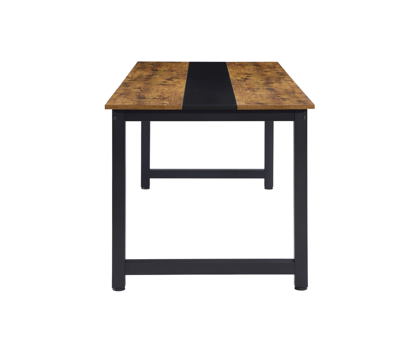 Computer Desk Large Office Desk, 59.8 Inch Gaming Desk Writing Desk Work Desk for Home Office, Study, Modern Simple Wooden Desk, Large Legroom, Metal Frame, Rustic/Black - Discount Msrp