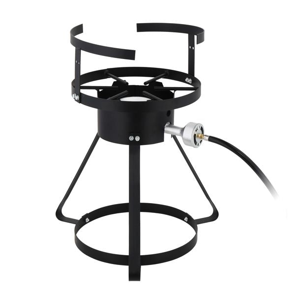 13*32in Iron Aluminum Black Round Tripod Stove Rack Silver Fryer Gas Fryer - Discount Msrp