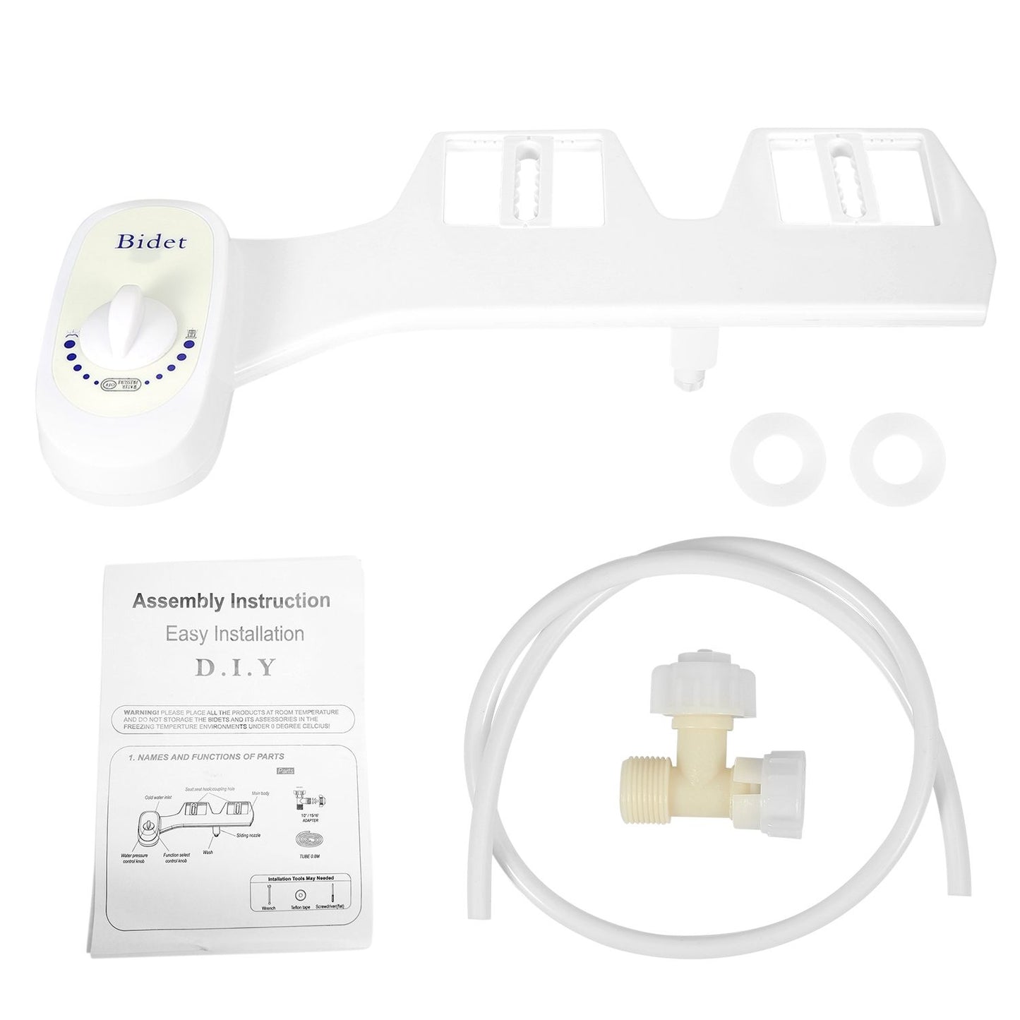 Bidet Fresh Water Spray No Electric Mechanical Bidet Toilet Seat Attachment - Discount Msrp