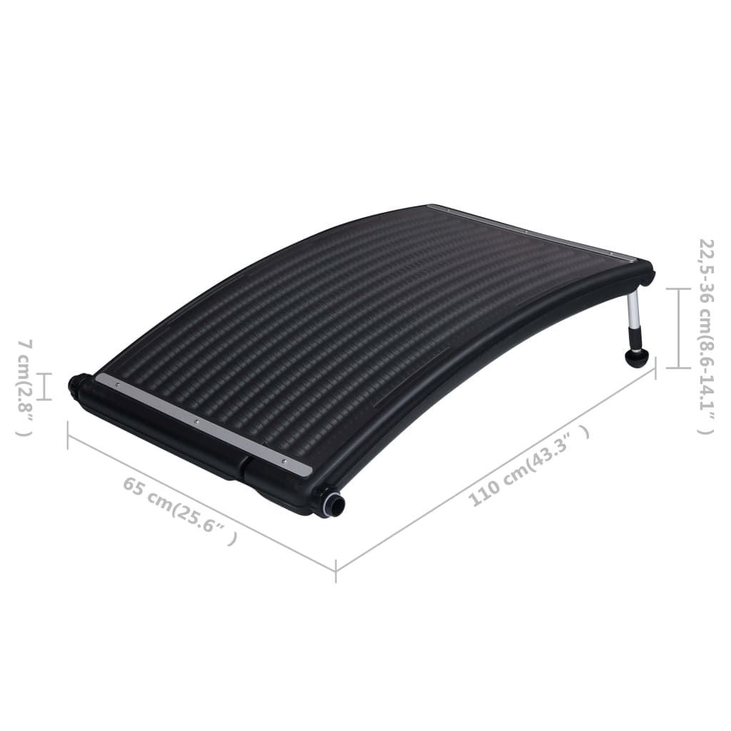 Curved Pool Solar Heating Panels 3 pcs 43.3"x25.6" - Discount Msrp