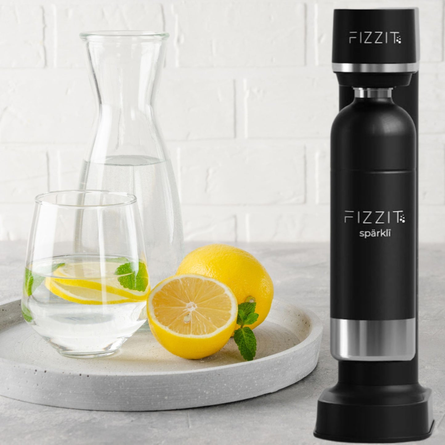 FIZZIT™ Spärklï Carbonated Water Soda Maker with Stainless Steel Bottle – Eco-Friendly, Dishwasher Bottles - Sparkling Water Maker - Discount Msrp