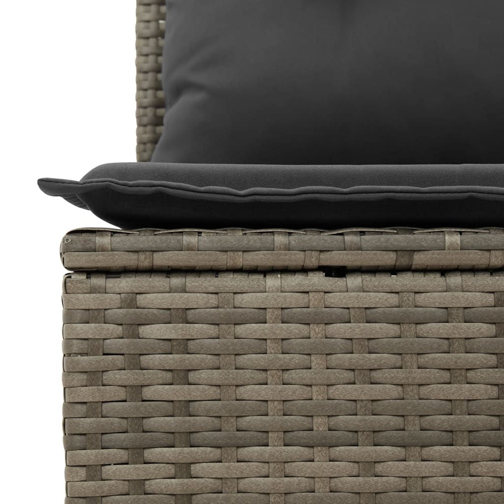 Garden Sofa Set Grey PE rattan 10 Piece Modular Garden Sofa Set - Discount Msrp