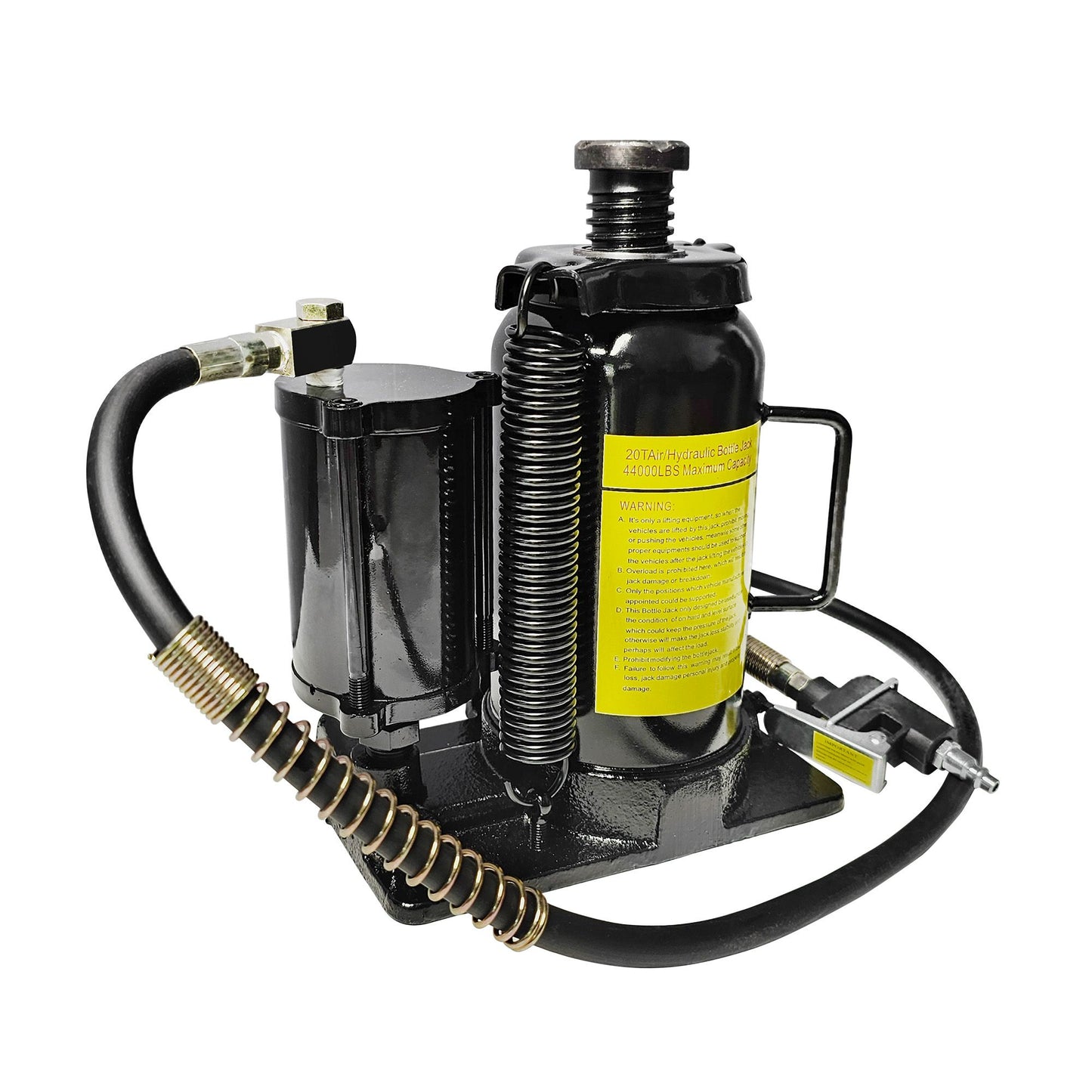 Air Hydraulic Bottle Jack, 20 Ton/40000 LBS Bottle Jack, 10.23-20.07 inch Lifting Range, Manual Handle and Air Pump, for Car, Pickup, Truck, RV, Auto Repair, Industrial Engineering - Discount Msrp