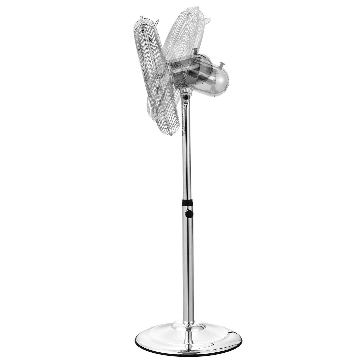 16" Industrial Pedestal Fan 3-Speed Oscillating Fan Height Adjustable Silver - Discount Msrp