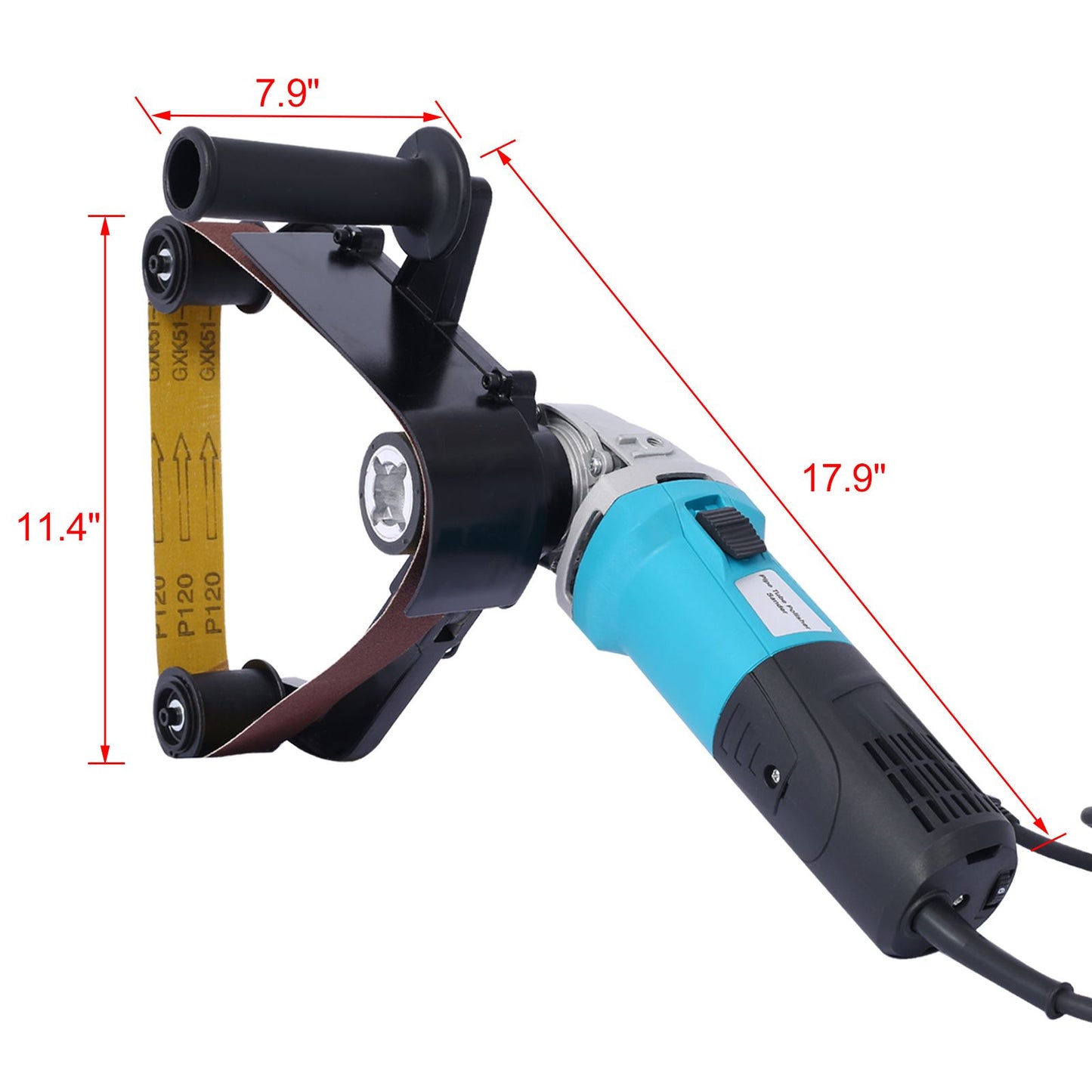 Stainless steel Tube Belt Sander Polisher,pipe sander,belt grinder,110V 1300W with Alumina Oxide Sanding Grinding and Polishing - Discount Msrp