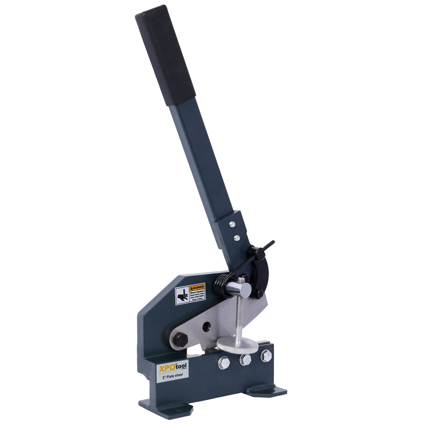 Industrial 5-Inch Sheet Metal Plate Shear, Solid Construction Mounting Type Metal Shear, High Precision Manual Hand Plate Shear - Discount Msrp