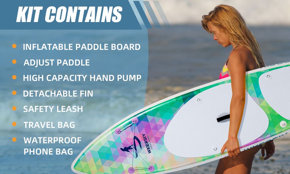 inflatable paddle board 10'6 including sup paddle, paddleboard backpack, pump, leash - Discount Msrp