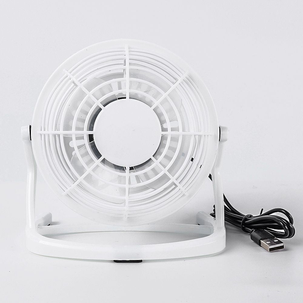 USB Silent Fan Desk Cooler for Laptop Notebook Desktop PC Ofiice Summer Cooling Fan 4 Blades Rotatable USB Mini desk Fans Socket - Discount Msrp
