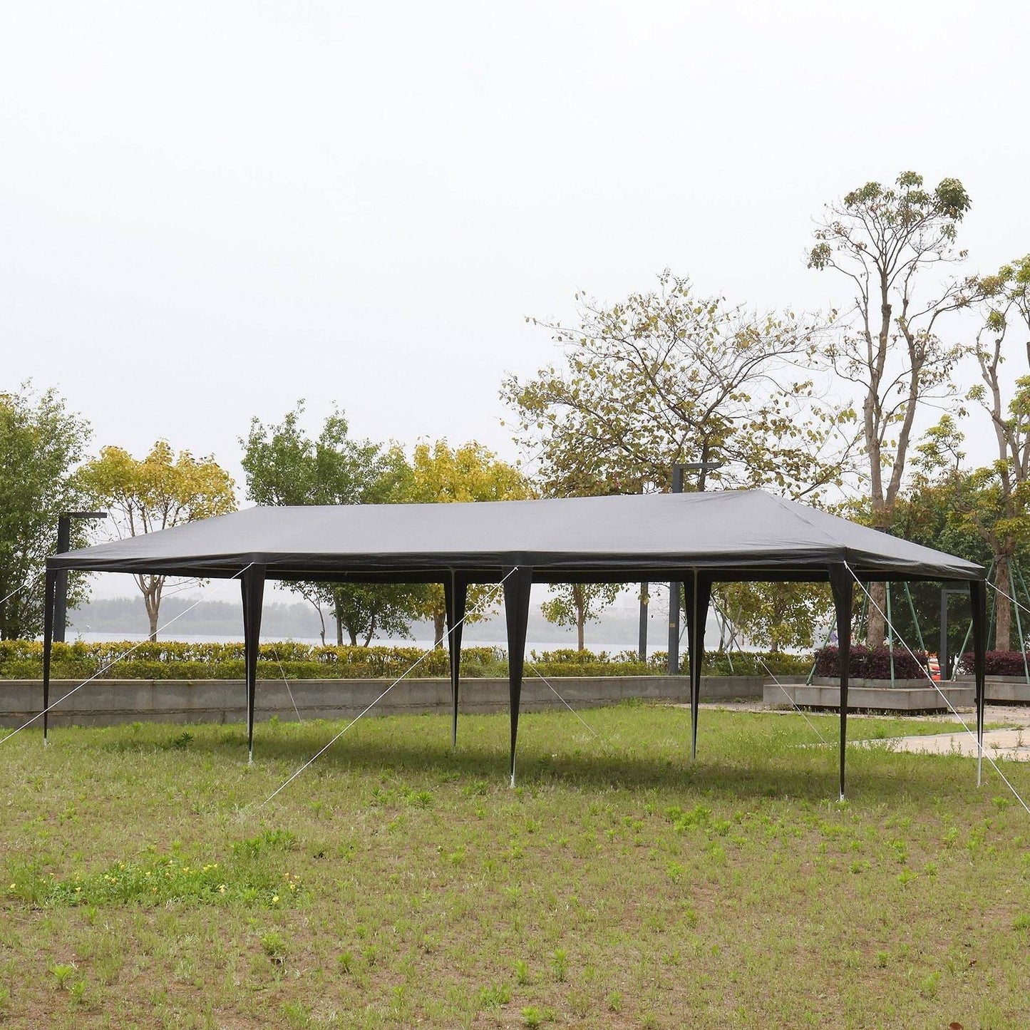 1 Set of 10'x30' Party Tent Canopy for Outdoor Weddings, Heavy-Duty Waterproof Event Shelter with Removable Sidewalls, Ideal for Parties, Booths, and Gatherings. - Discount Msrp