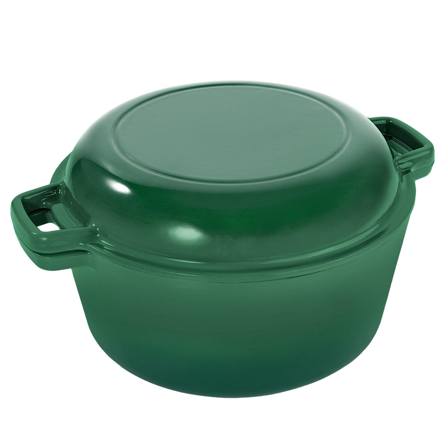 Enameled Cast Iron Dutch Oven with Serving Lid + ENCLOSED THERMAL CIRCLE Design - Discount Msrp