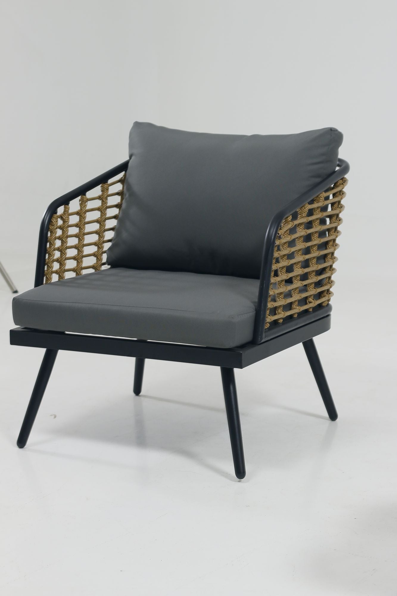 4 Pieces Patio Furniture Set, PE Rattan Wicker 4 Pcs Outdoor Sofa Set w/Washable Cushion and Tempered Glass Tabletop, Conversation Furniture for Garden Poolside Balcony - Discount Msrp